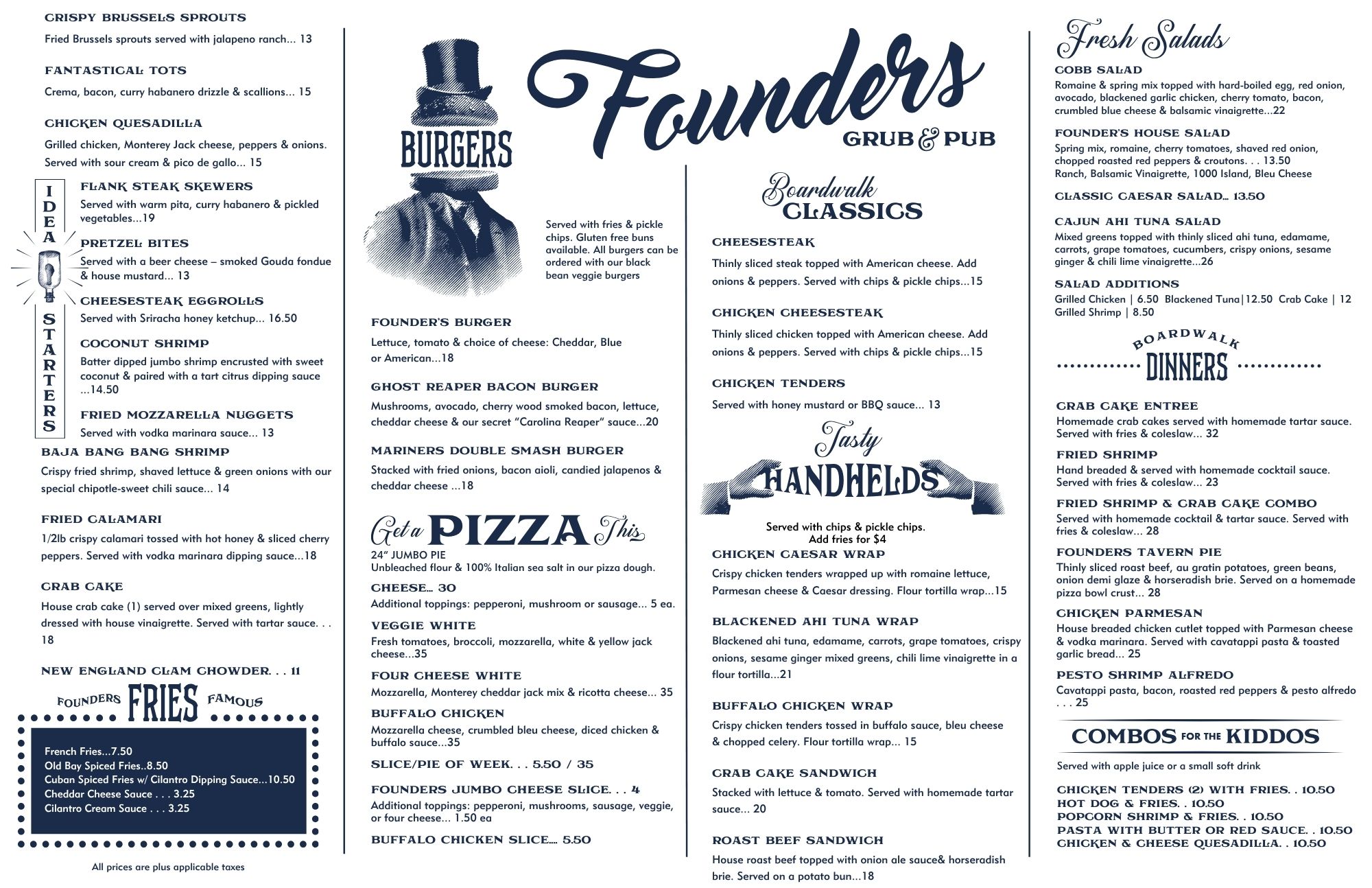 Opening Menu 2026 