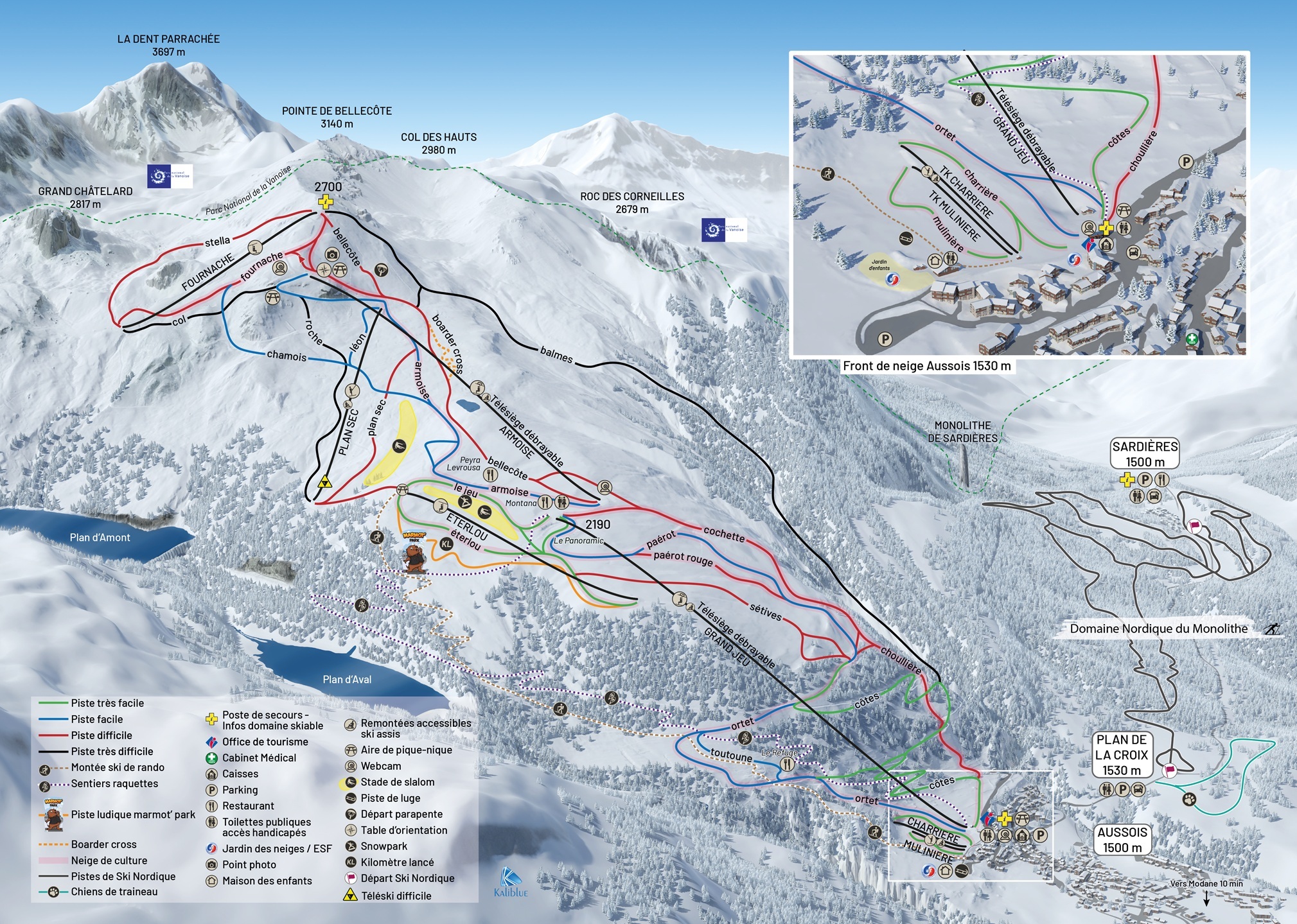 Plan Des Pistes Aussois