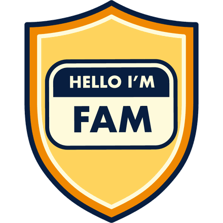 Willkommen badge