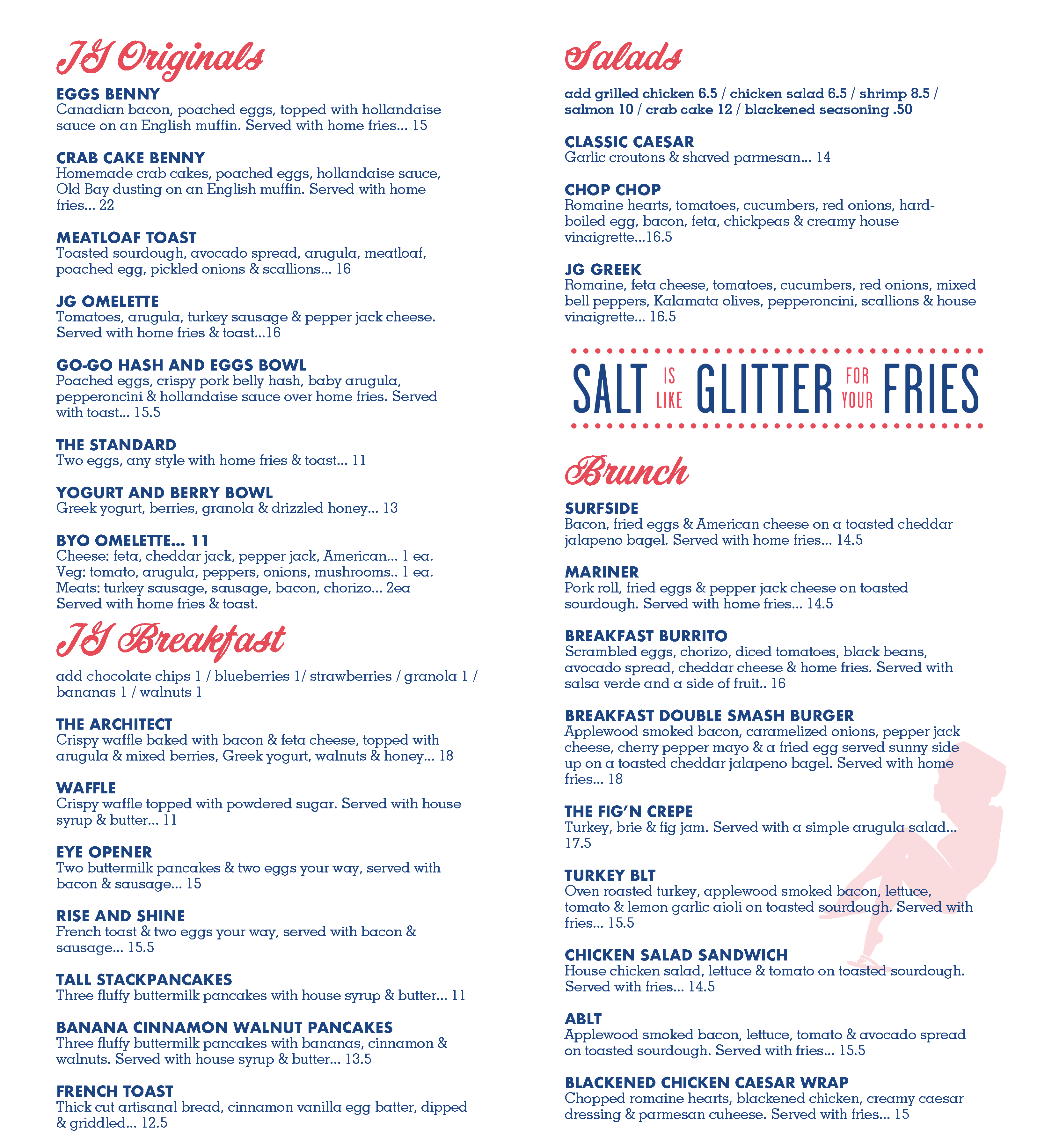 Full Brunch Menu 2026 Page 2