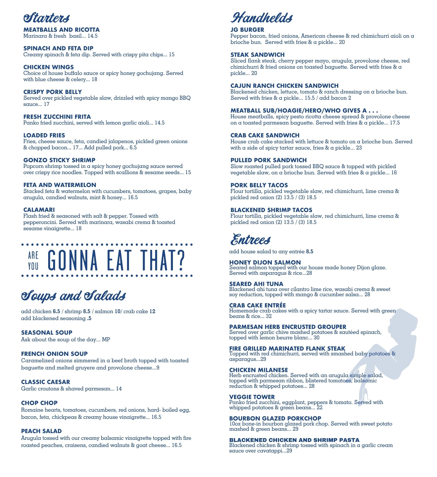 Fall Menu 2026