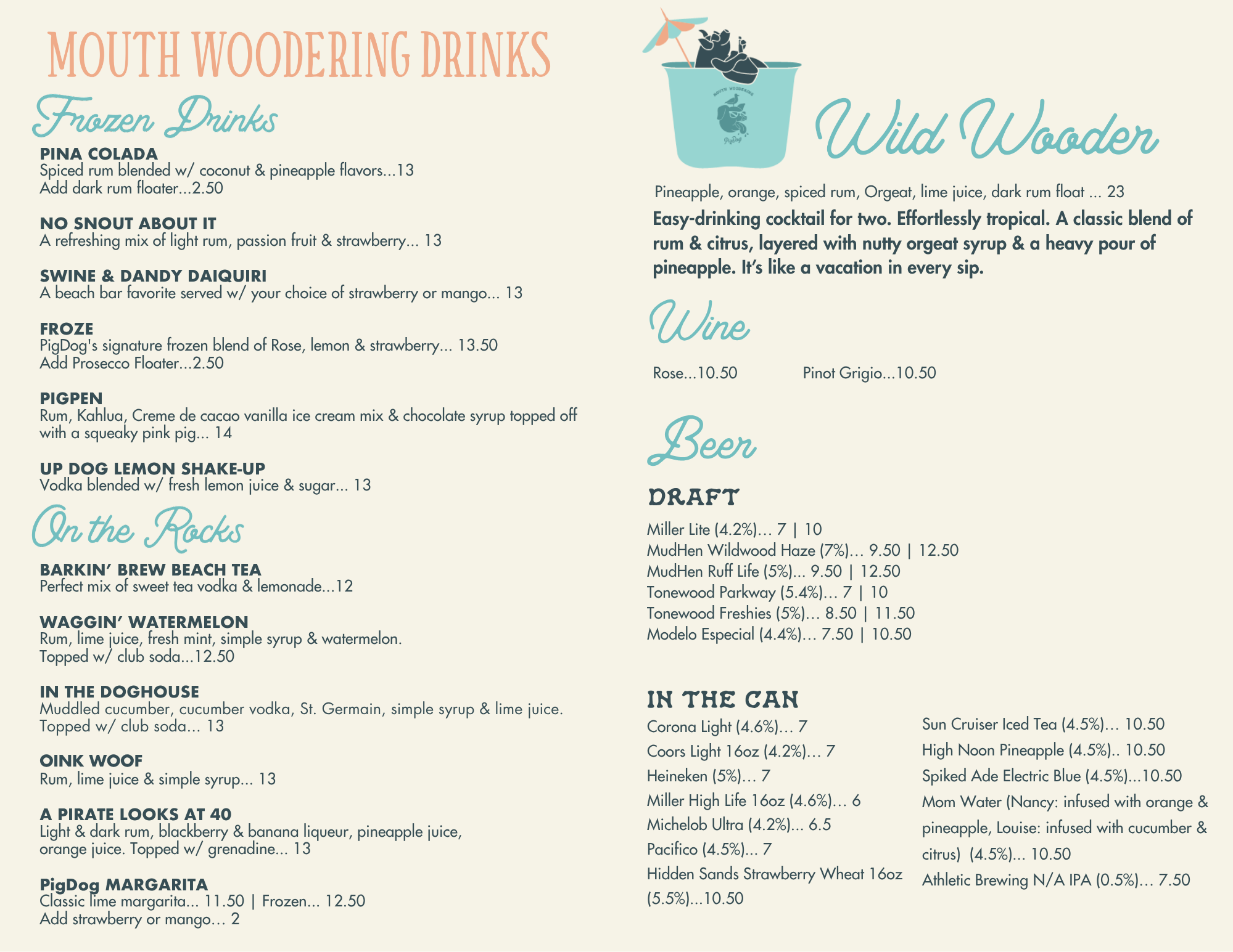 Full Menu