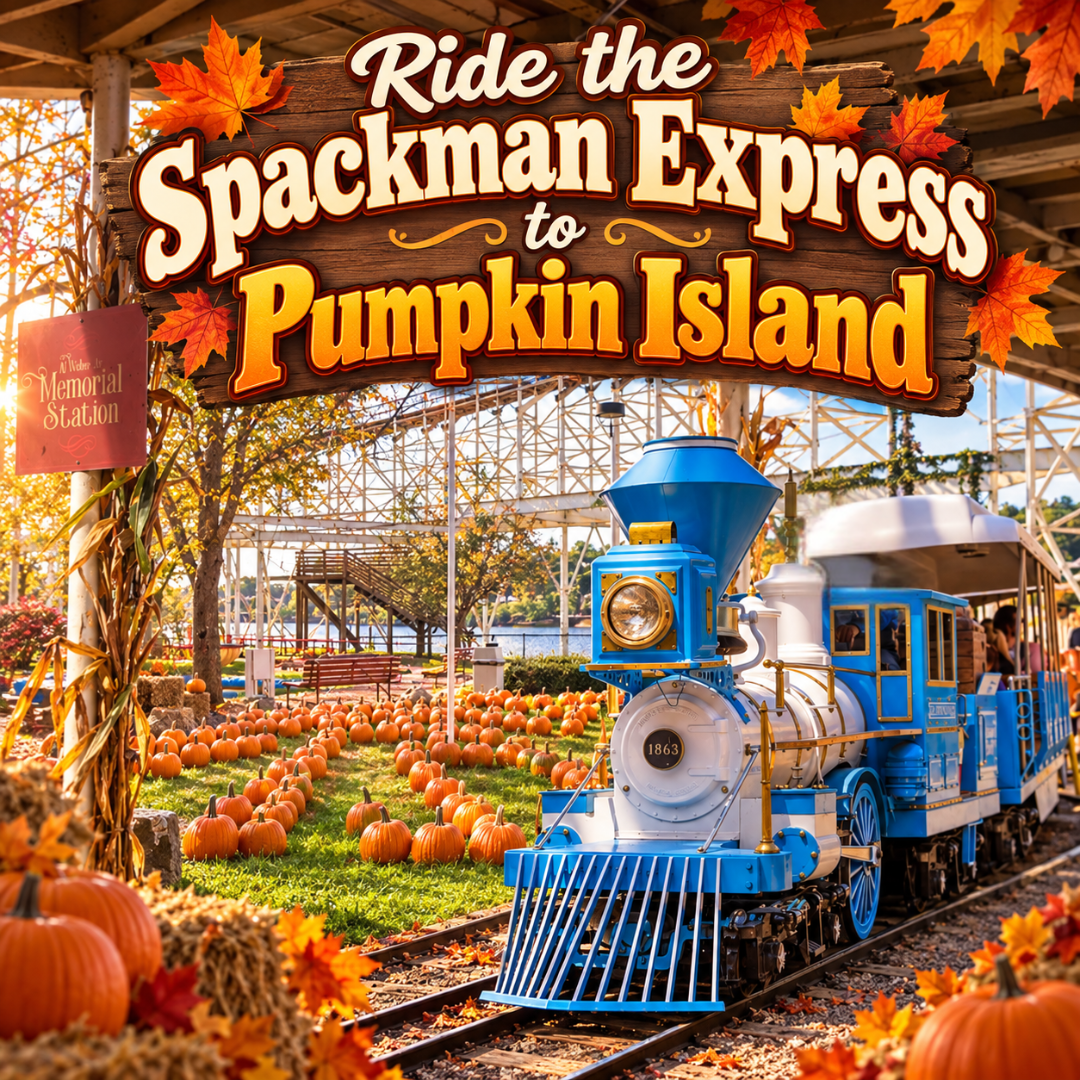 Ride the Spackman Express to Pumpkin Island
