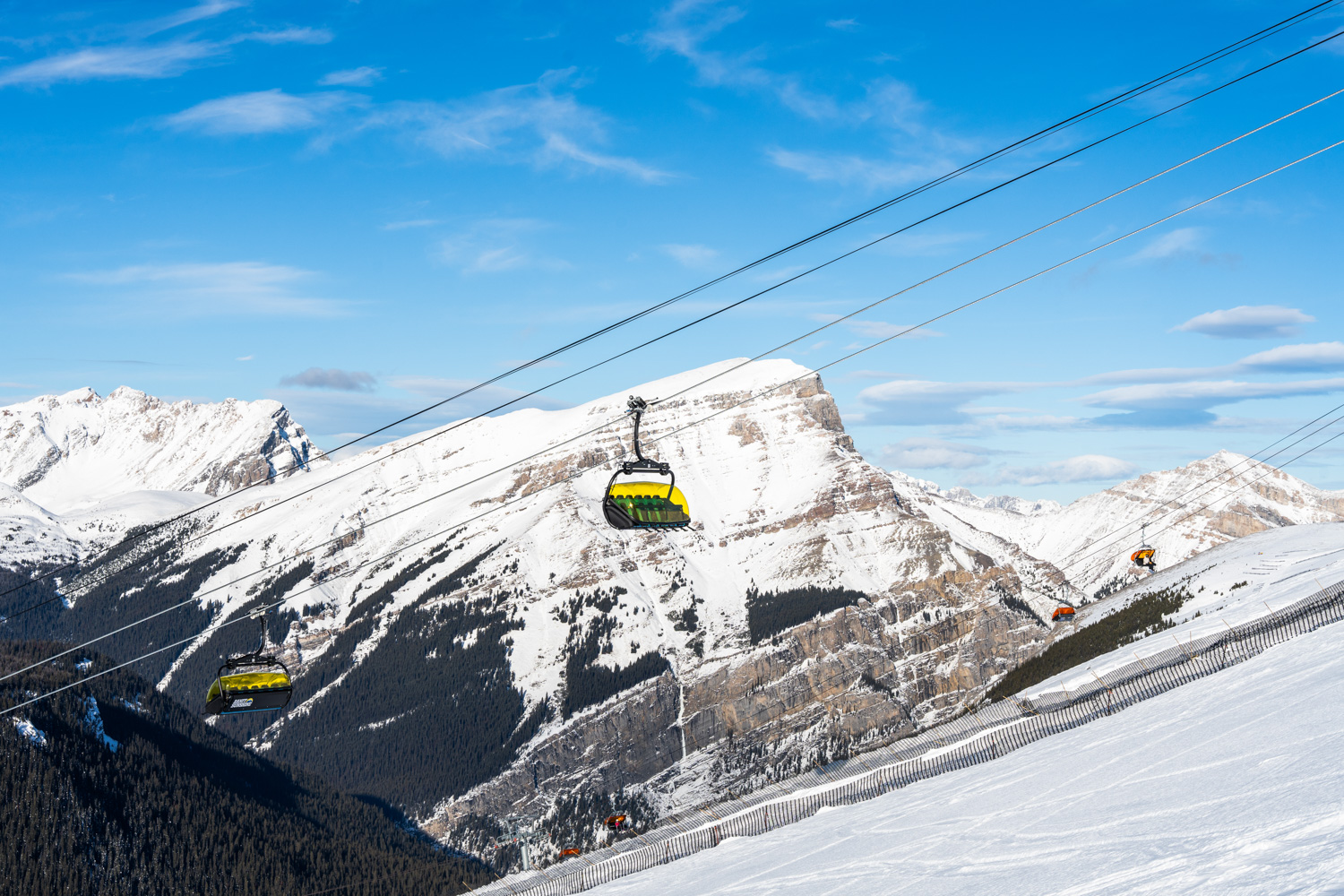 Super Angel Bubble Heated Chairlift at Banff Sunshine
